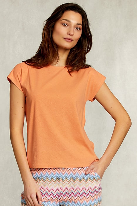 ORANGE SLEEVELESS T-SHIRT 1