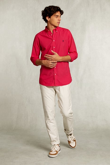 CUSTOM FIT POPLIN SHIRT FLIRT PINK 3