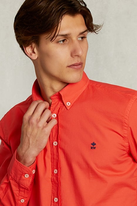 SLIM FIT COTTON SHIRT POMEGRANTE PINK 4