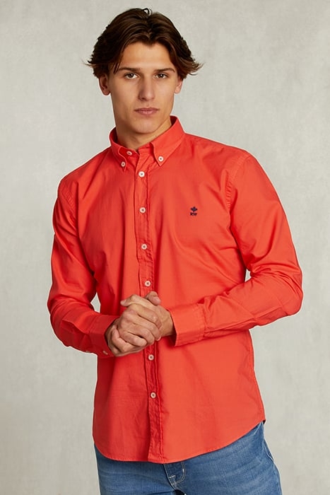 SLIM FIT COTTON SHIRT POMEGRANTE PINK 1