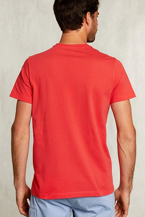 NORMAL FIT T-SHIRT IN POMEGRANATE RED 2