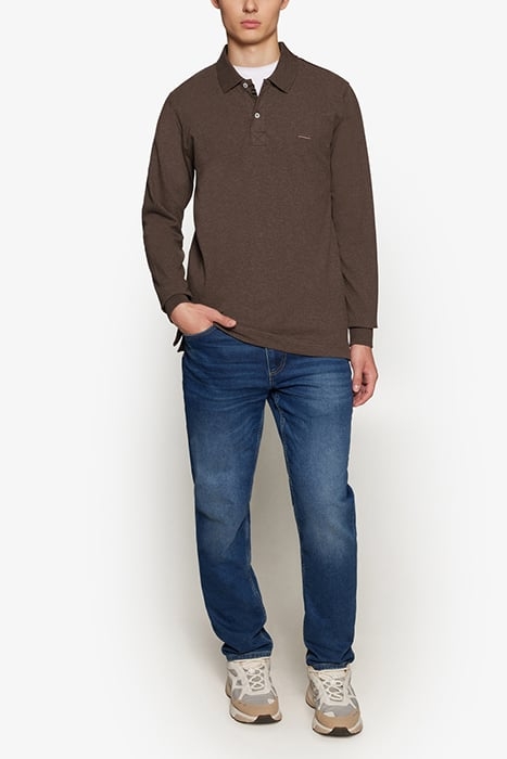 NEILSI LS POLO CHOCOLAT BROWN MELANGE 3