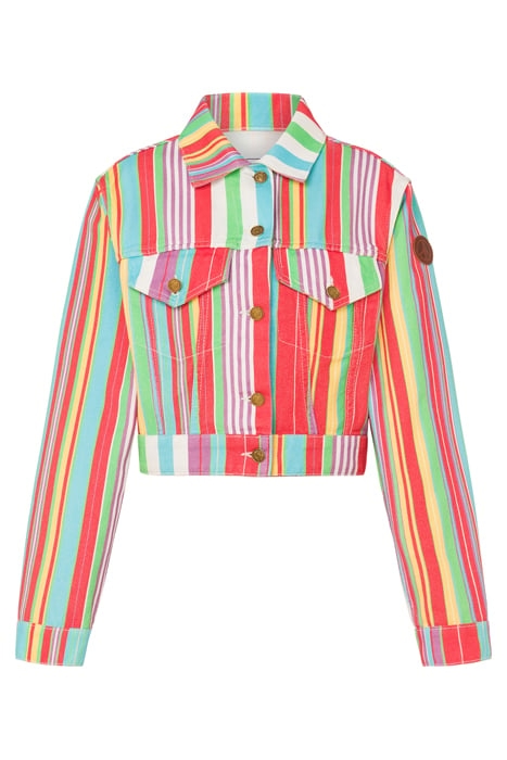 COLORFUL STRIPES COTTON DRILL JACKET MULTICOLOR 3