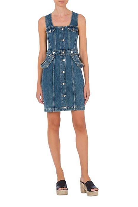SUSPENDERS DENIM DRESS BLUE 1
