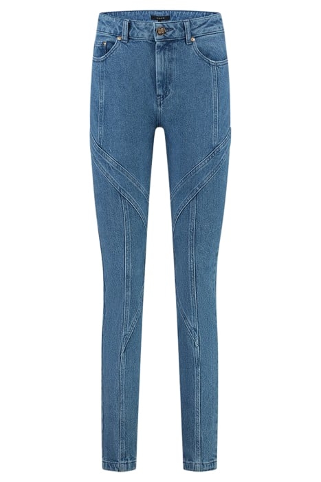 BELLFLOWER SKINNY JEANS MID BLUE 1
