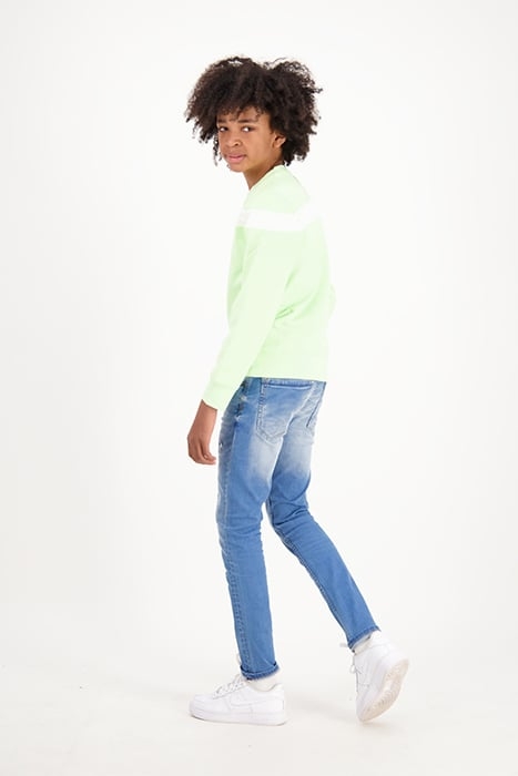 BOYS NOXON SWEATER NEON GREEN 2