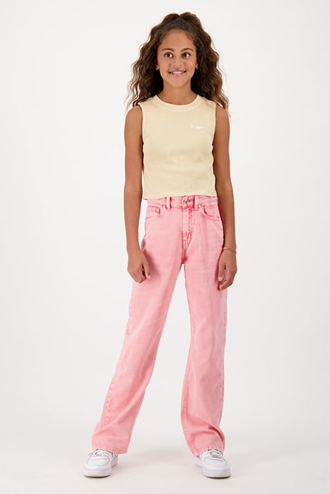 GIRLS LONDON SINGLET DUSTY SAND 1