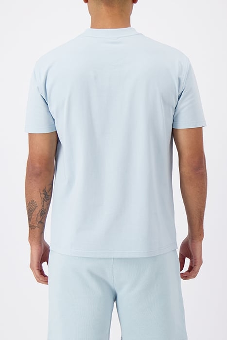 CURSIVE SCRIPT TEE ICE BLUE 2