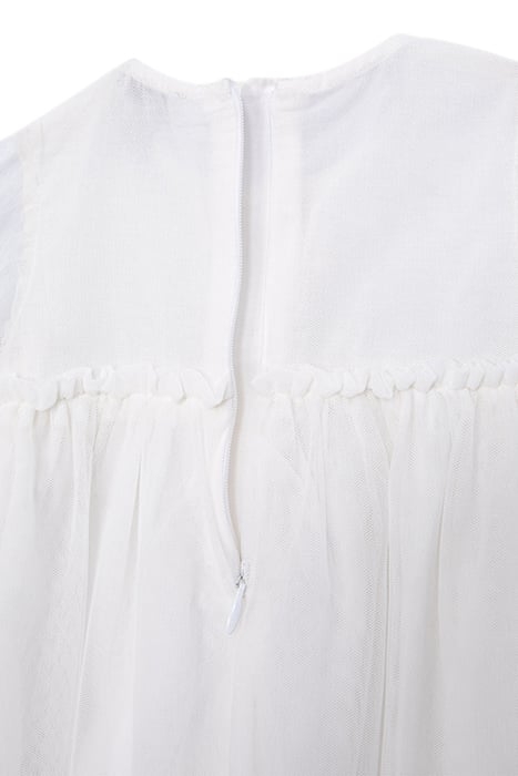 BABY GIRLS’ ECRU OCCASIONWEAR DRESS WITH EMBROIDERED TULLE 5