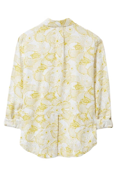 LAYLA LINEN SHIRT WHITE MULTI 3