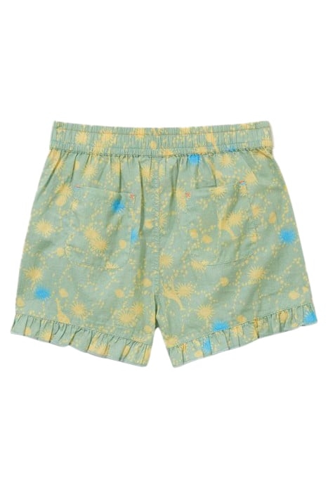 PRINTED WOVEN SHORT GREEN MULTI 3