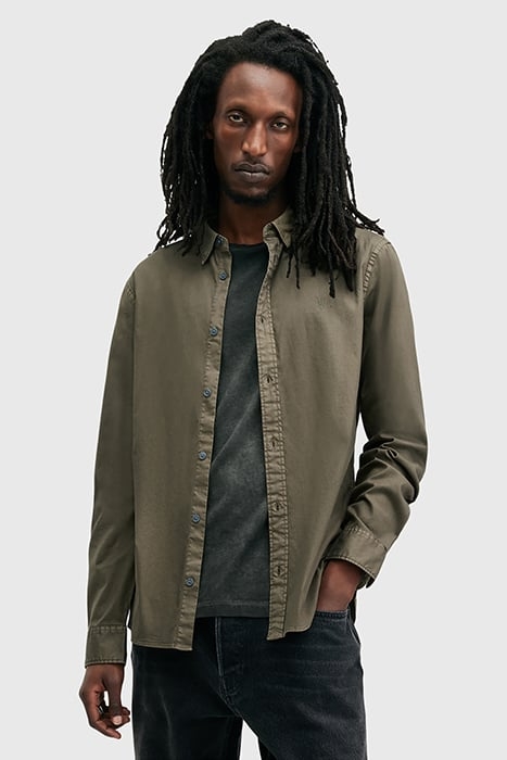 HAWTHORNE LS SHIRT CAGE BROWN 1