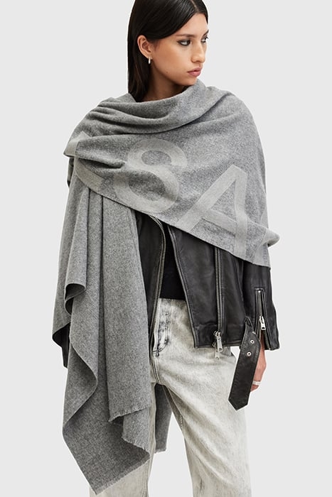 RAE LOGO RUANA GREY/ULTIMATE GREY 1