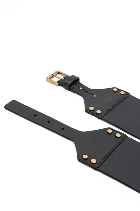 EDEN WAIST BELT PATENT BLACK/BRASS 5