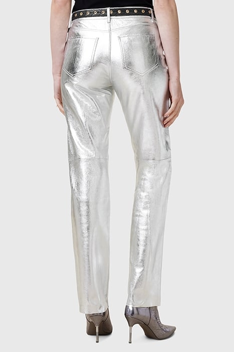 SAIGE FOIL TROUSER SILVER 2