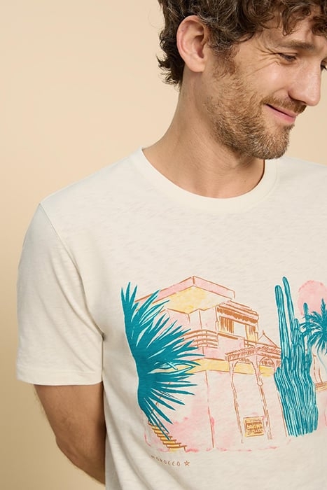 MOROCCO GRAPHIC TEE WHITE PRINT 4
