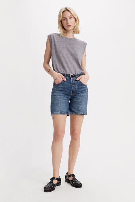 501 MID THIGH SHORT LW CROSSING CANVAS 5