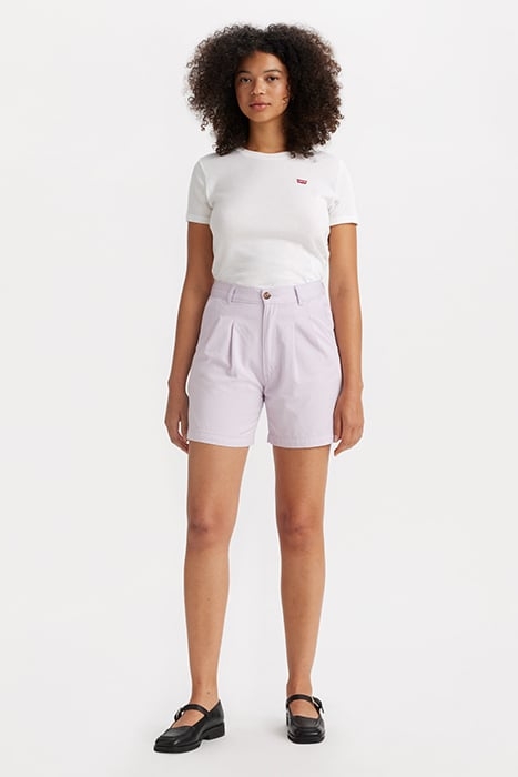 PLEATED TROUSER SHORT LAVENDER BLUE 2
