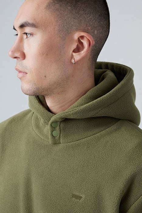 HM POLAR FLEECE HOODIE OLIVE NIGHT 5
