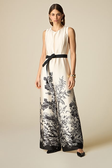 PATTERNED SATIN JUMPSUIT WHITE 4