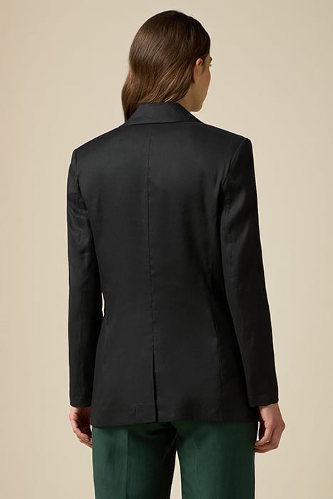 LINEN BLEND BLAZER BLACK 2