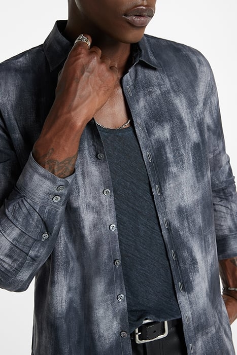 MULTI BUTTON SLIM FIT SHIRT MED GREY 3