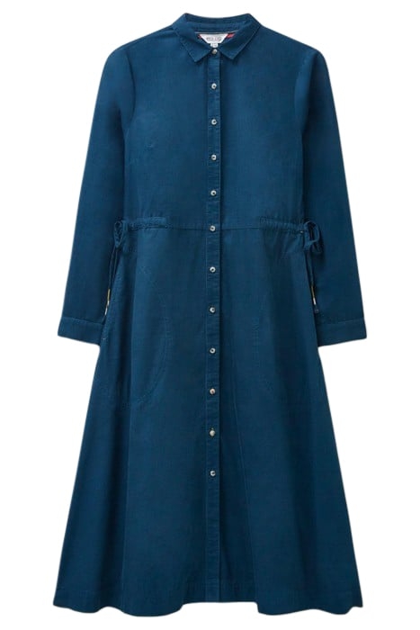 JADE CORD SHIRT DRESS DARK TEAL 3