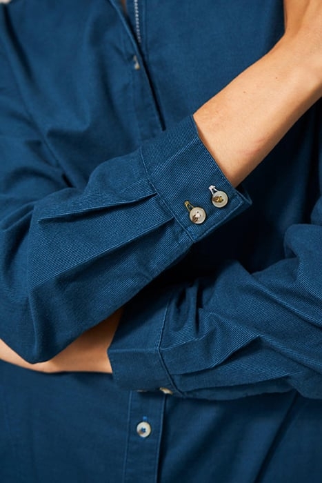 JADE CORD SHIRT DRESS DARK TEAL 6