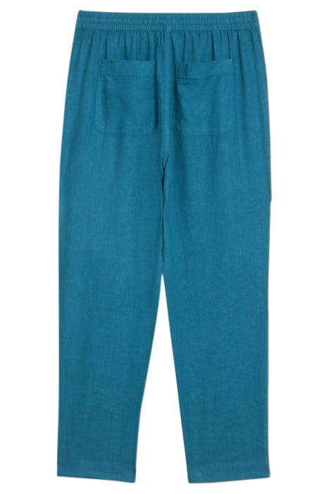 ELLE LINEN BLEND TROUSER MID TEAL 5