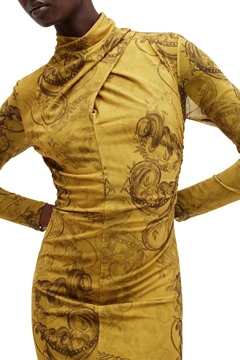 TIA MESH DRESS HELENA GOLD YELLOW 6