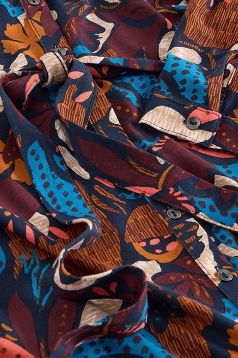 ANNIE JERSEY SHIRT DRESS NAVY PRINT 5