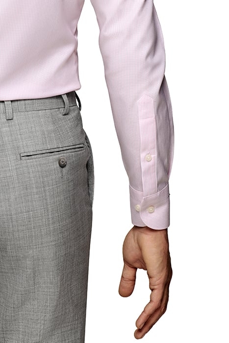 PINK STRIPED OXFORD SLIM FIT SHIRT 7