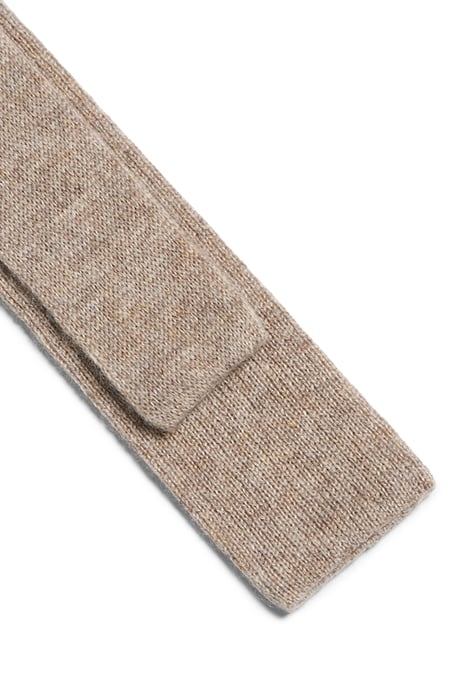 LIGHT BROWN KNITTED KNITTED TIE 4