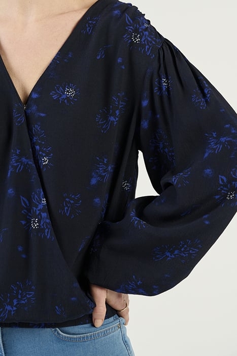 WRAP BLOUSE WITH PRINT NIGHT SKY 4