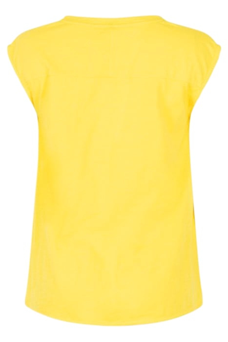 T-SHIRT CAP SLEEVES VIBRANT YELLOW 6