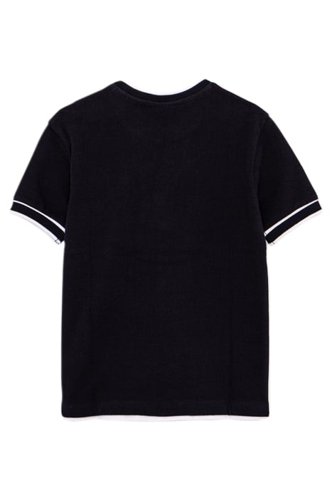 BOY'S TROMPE-L'OEIL BLACK T-SHIRT 2