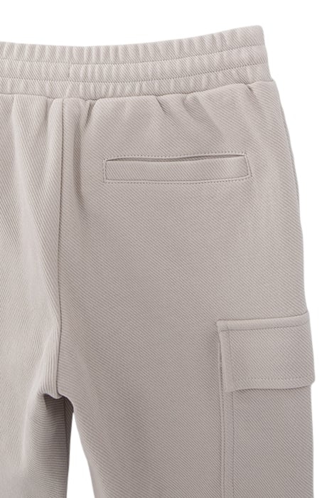 BOYS’ GREY STRIPED KNIT CARGO TROUSERS 3