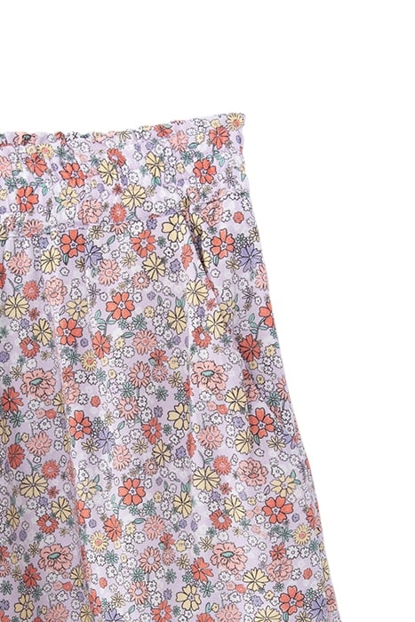 GIRLS’ LILAC LENZING™ ECOVERO™ FLOWER POWER PRINT SHORTS 3
