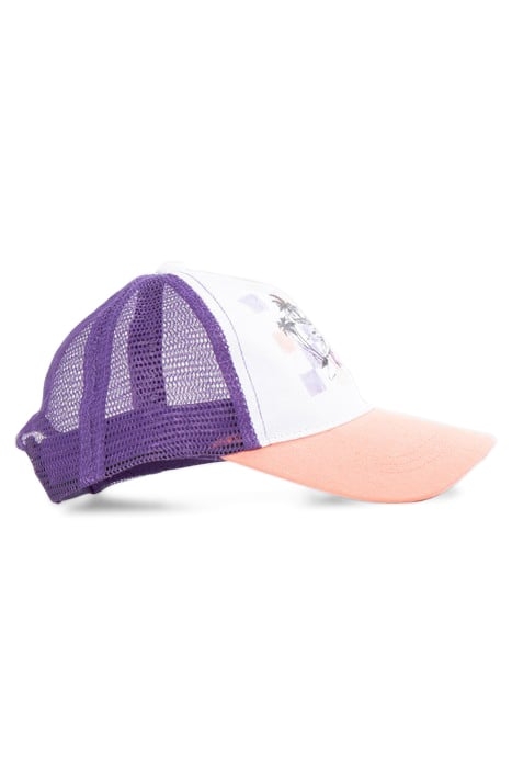 BOYS’ ORANGE, WHITE, PURPLE CAP WITH CROCODILE 5
