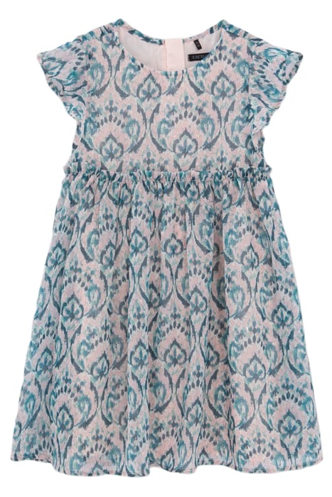 PINK PASTEL IKAT PRINT DRESS FOR GIRLS 1