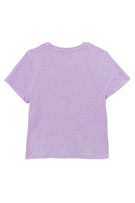 GIRLS’ LILAC T-SHIRT TO TIE WITH SNOOPY IMAGE 2