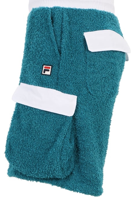 TERRY FABRIC CARGO SHORTS WITH NYLON INSTERTS MARINE 6