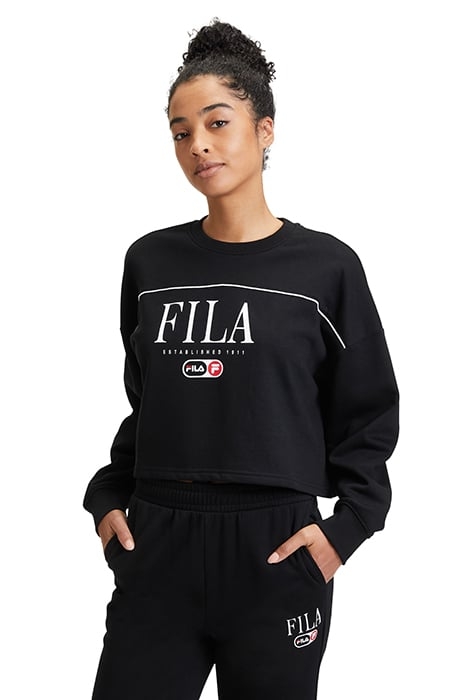 LEWISTOWN CREW SWEAT BLACK 1