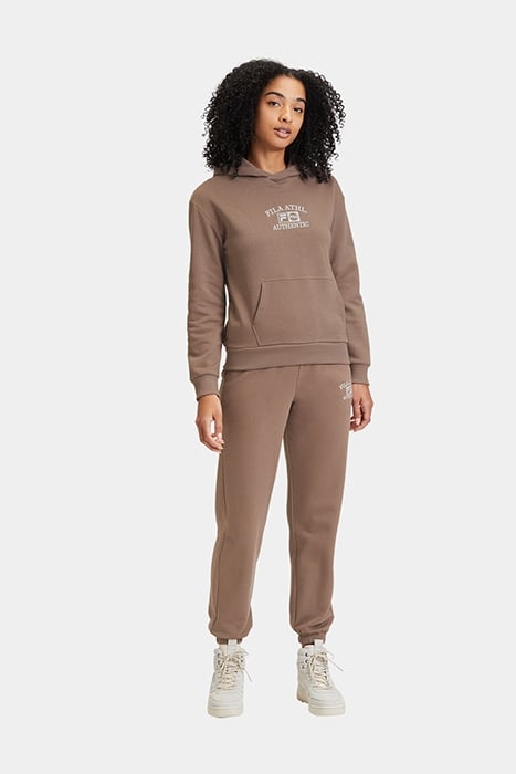 LINNA HIGH WAIST GRAPHIC SWEAT PANTS DEEP TAUPE 3