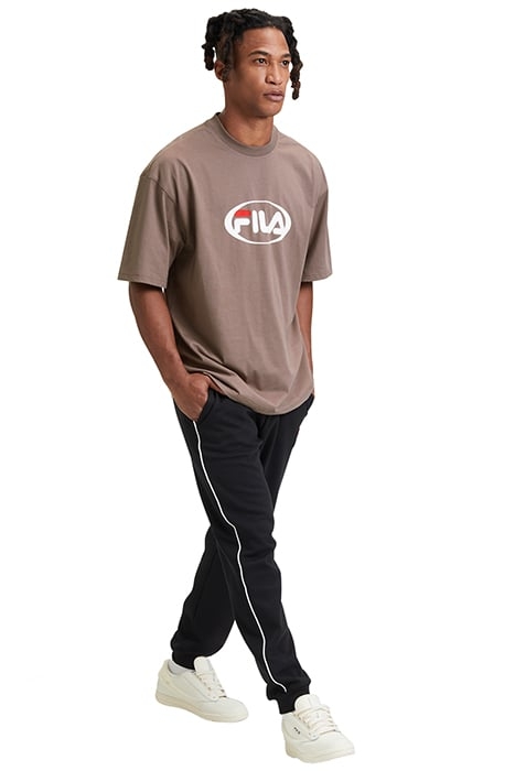 LEMOORE OVERSIZED LOGO TEE DEEP TAUPE 3