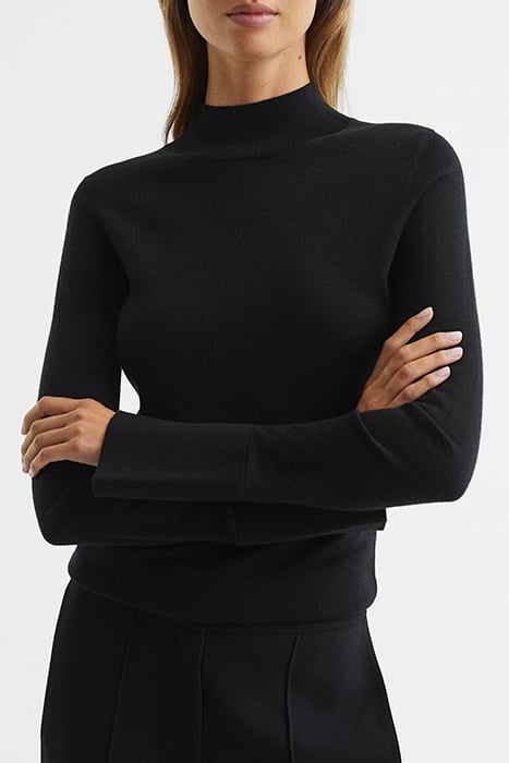 SASHA-MERINO SPLIT SLEEVE BLACK 1