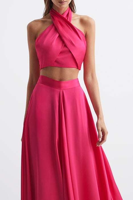 RUBY-HALTER OCCASION TOP PINK 1