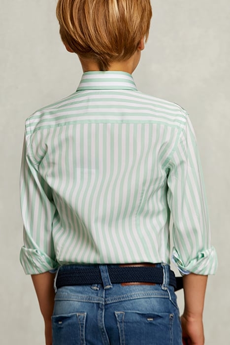 SLIM FIT STRIPED SHIRT GREEN/WHITE GREEN 2