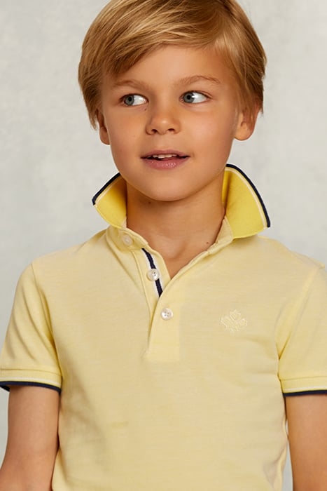 CUSTOM FIT COTTON POLO BUTFLY YELLOW 4