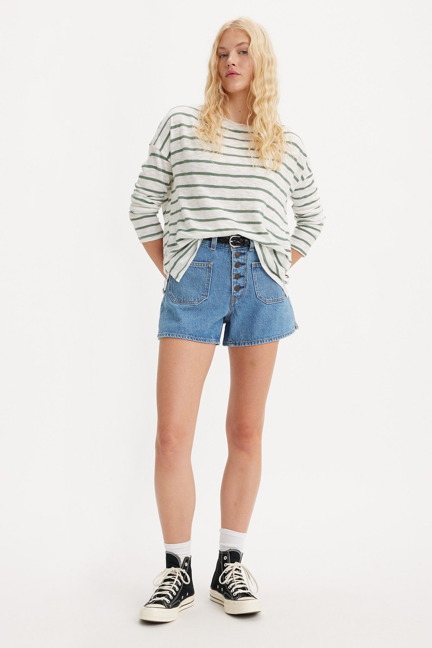80'S PATCH POCKET MOM SHORTS 4